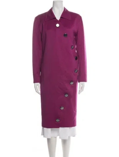 Pre-owned Saint Laurent Vintage 1989 Coat In Red