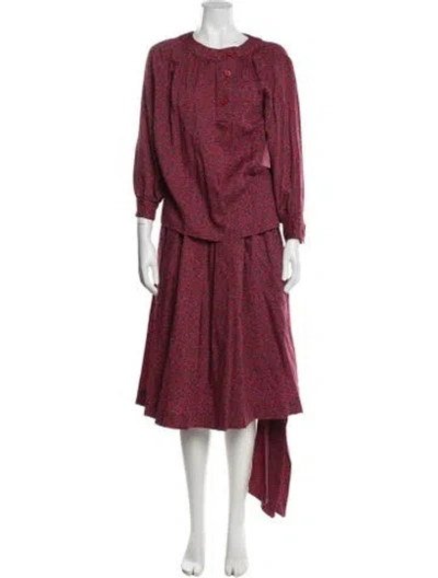 Pre-owned Saint Laurent Vintage 1990's Skirt Set In Multi