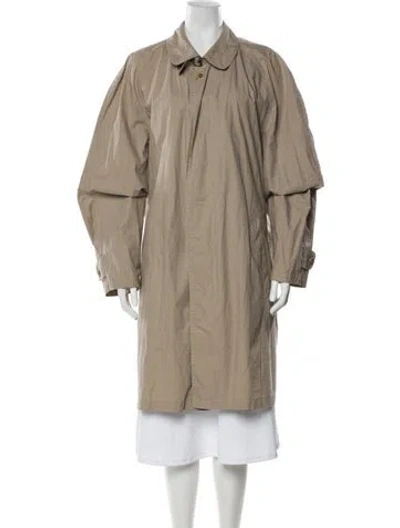 Pre-owned Saint Laurent Vintage 1990's Trench Coat In Neutral