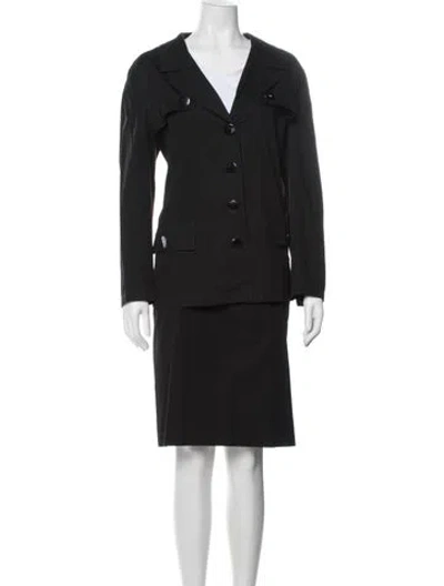Pre-owned Saint Laurent Vintage 1995 Skirt Set In Black