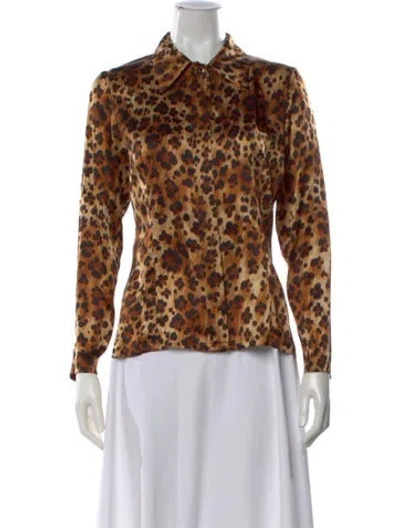 Pre-owned Saint Laurent Vintage 1997 Blouse In Brown