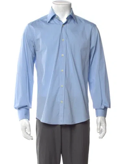 Pre-owned Saint Laurent Vintage 2000's Dress Shirt In Blue