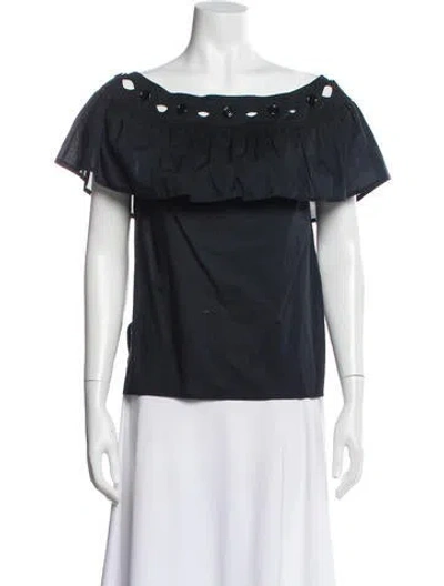 Pre-owned Saint Laurent Vintage 2005 Top In Blue