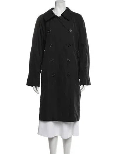 Pre-owned Saint Laurent Vintage 2008 Trench Coat In Black