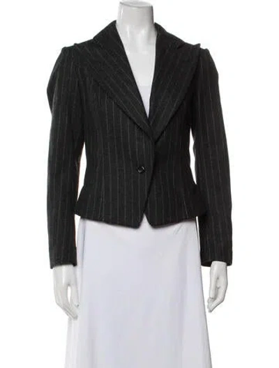 Pre-owned Saint Laurent Vintage 2009 Blazer In Grey
