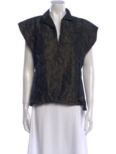 Pre-owned Saint Laurent Vintage 2009 Blouse In Green