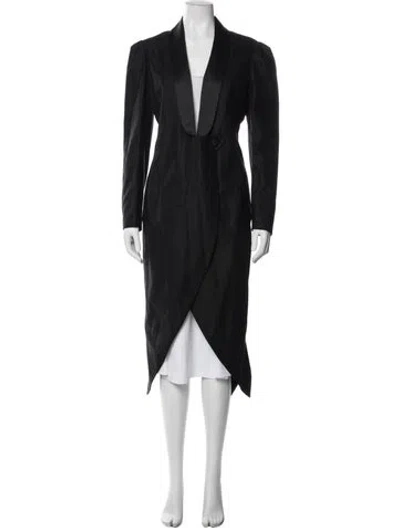 Pre-owned Saint Laurent Vintage 2009 Coat In Black