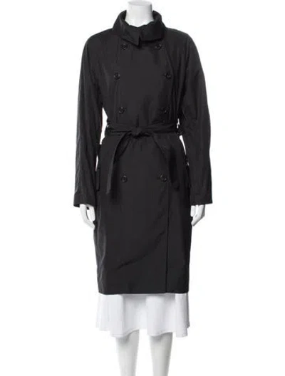 Pre-owned Saint Laurent Vintage 2010 Trench Coat In Black
