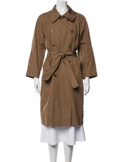 Pre-owned Saint Laurent Vintage 2010 Trench Coat In Brown