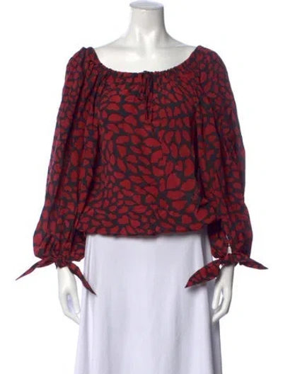 Pre-owned Saint Laurent Vintage 2011 Blouse In Red