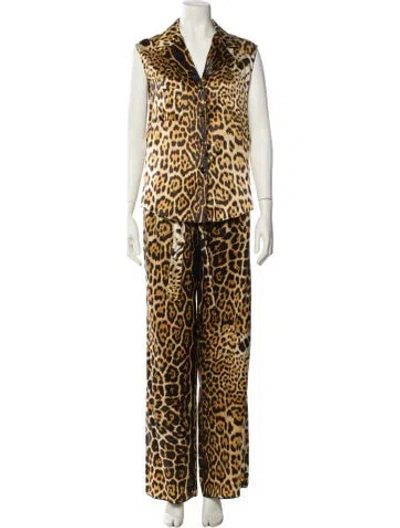 Pre-owned Saint Laurent Vintage 2011 Jumpsuit In Brown