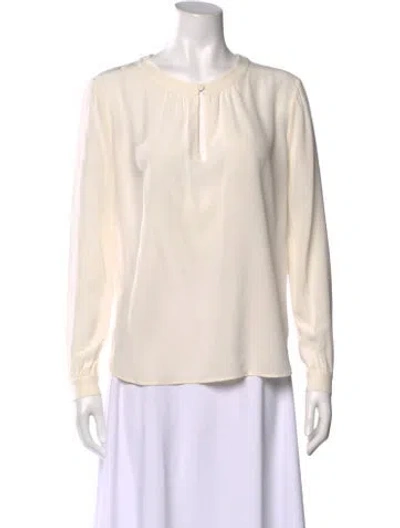 Pre-owned Saint Laurent Vintage 2015 Blouse In White