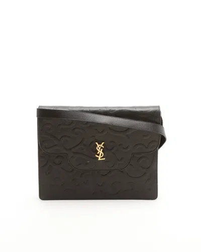 Saint Laurent Vintage Arabesque Bag In Black