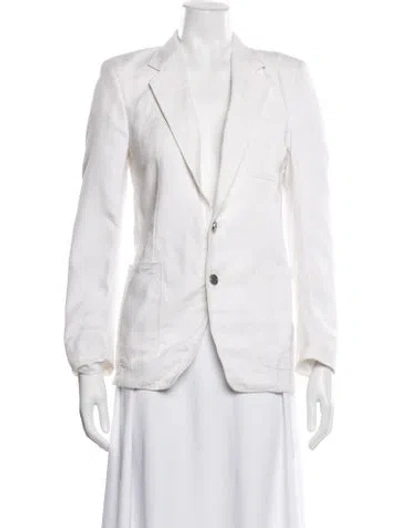 Pre-owned Saint Laurent Vintage Blazer In White