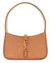 Saint Laurent Le 5 A 7 Mini Leather Hobo Bag In Brown