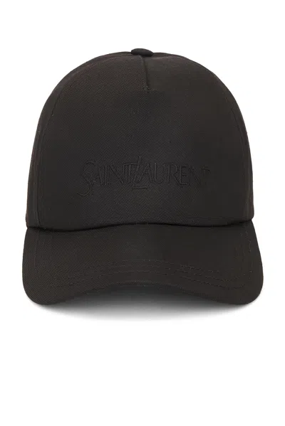 Saint Laurent Vintage Cap In Black