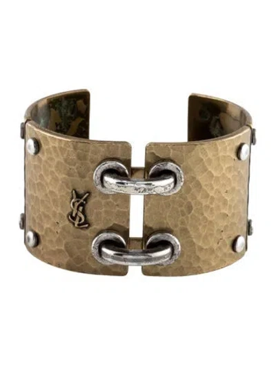 Pre-owned Saint Laurent Vintage Cuff, 7.25" In Multi