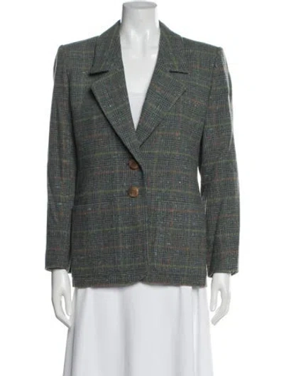 Pre-owned Saint Laurent Vintage Encore Blazer In Green