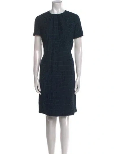 Pre-owned Saint Laurent Vintage Knee-length Dress In Blue