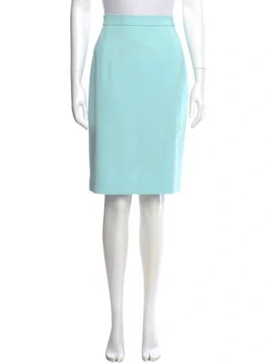 Pre-owned Saint Laurent Vintage Knee-length Skirt In Blue