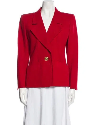 Pre-owned Saint Laurent Vintage Late 1960's - Early 1970's Blazer In Red