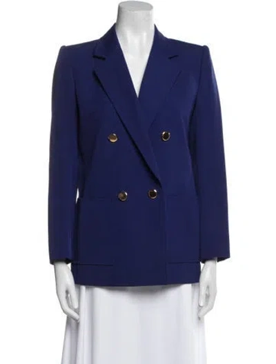 Pre-owned Saint Laurent Vintage Late 1980's - Early 1990's Blazer In Blue