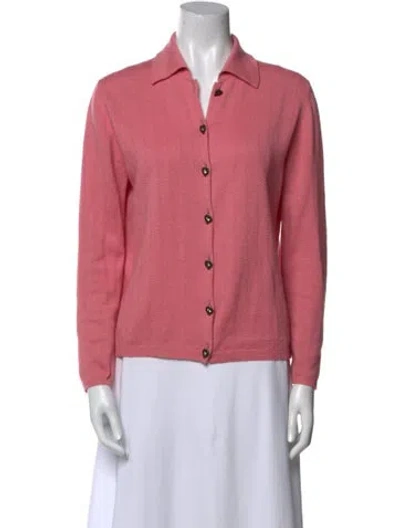 Pre-owned Saint Laurent Vintage Late 1980's - Early 1990's Button-up Top In Pink