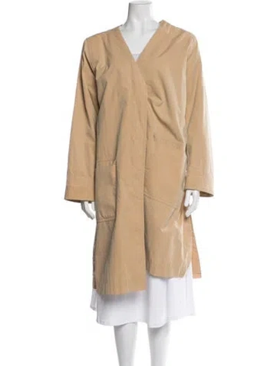Pre-owned Saint Laurent Vintage Late 1980's - Early 1990's Coat In Neutral