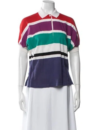 Pre-owned Saint Laurent Vintage Late 1980's - Early 1990's Polo In White
