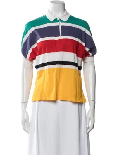 Pre-owned Saint Laurent Vintage Late 1980's - Early 1990's Polo In White