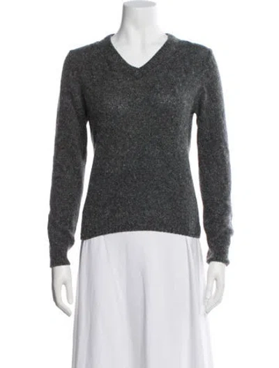 Pre-owned Saint Laurent Vintage Late 1980's - Early 1990's Sweater In Gray