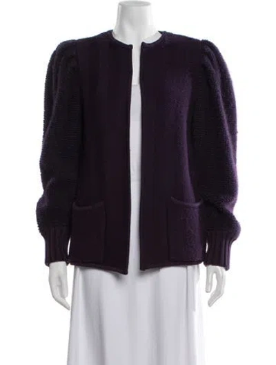 Pre-owned Saint Laurent Vintage Late 1980's - Early 1990's Sweater In Purple