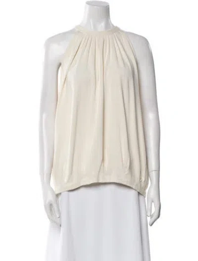 Pre-owned Saint Laurent Vintage Late 2000's - Early 2010's Blouse In Neutral