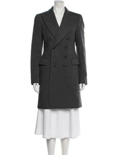 Pre-owned Saint Laurent Vintage Late 2000's - Early 2010's Coat In Gray