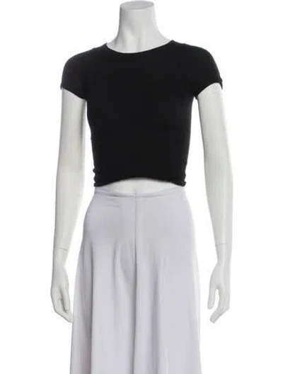 Pre-owned Saint Laurent Vintage Late 2000's - Early 2010's Crop Top In Black