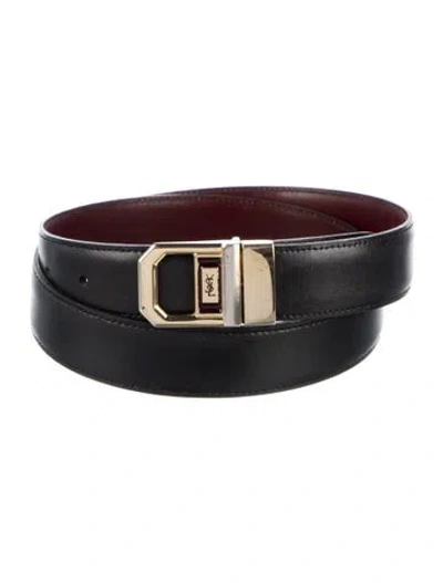 Pre-owned Saint Laurent Vintage Leather Belt Kit In Multi