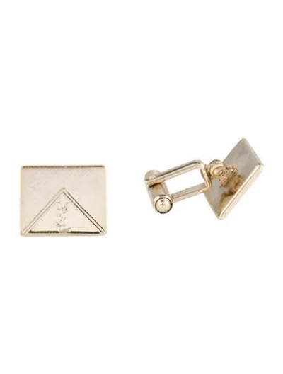 Pre-owned Saint Laurent Vintage Logo Cufflinks In Multi