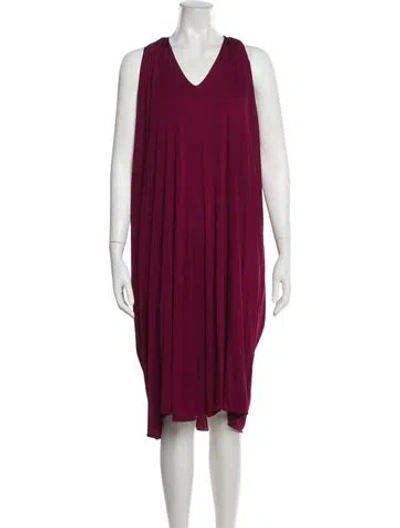 Pre-owned Saint Laurent Vintage Midi Length Dress In Pink