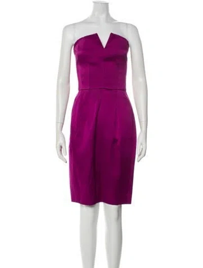 Pre-owned Saint Laurent Vintage Mini Dress In Purple
