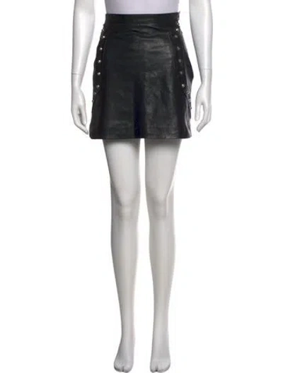 Pre-owned Saint Laurent Vintage Mini Skirt In Black