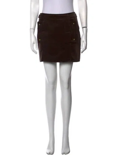 Pre-owned Saint Laurent Vintage Mini Skirt In Black