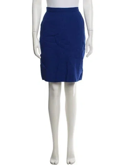 Pre-owned Saint Laurent Vintage Mini Skirt In Blue