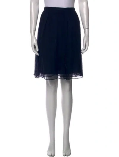 Pre-owned Saint Laurent Vintage Mini Skirt In Blue
