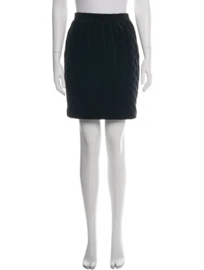 Pre-owned Saint Laurent Vintage Mini Skirt In Green
