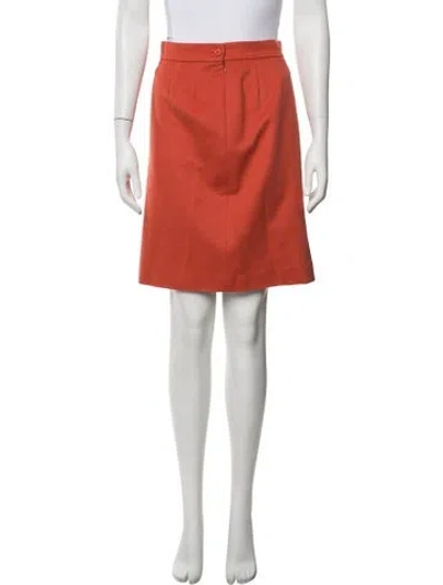 Pre-owned Saint Laurent Vintage Mini Skirt In Orange