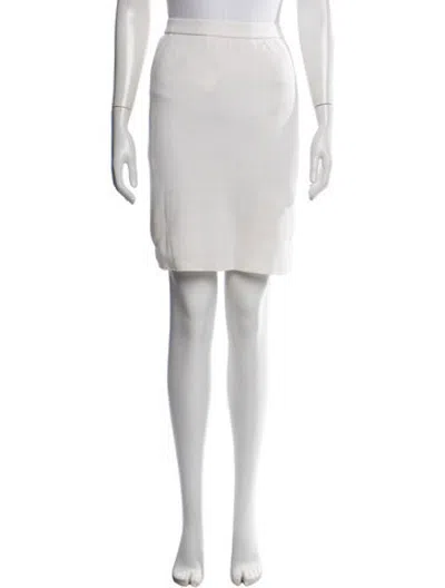 Pre-owned Saint Laurent Vintage Mini Skirt In White