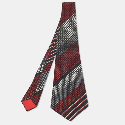 Pre-owned Saint Laurent Vintage Multicolor Paisley Print Silk Kipper Tie