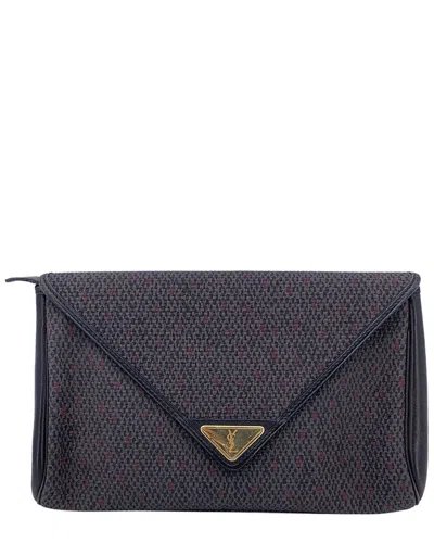 Pre-owned Saint Laurent Vintage Plastic Clutch Bag (authentic Pre-loved)