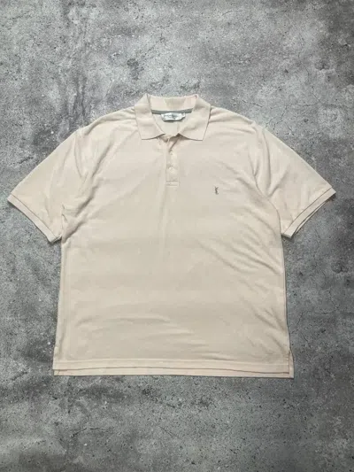Pre-owned Saint Laurent Vintage Polo Shirt In Sand