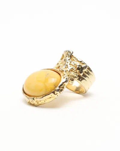 Saint Laurent Vintage Stone Ring